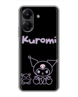 Чохол для Xiaomi POCO C65 з картинкою «Kuromi — чорний мінімалізм» Чохол для Xiaomi POCO C65 з картинкою «Kuromi — чорний мінімалізм»