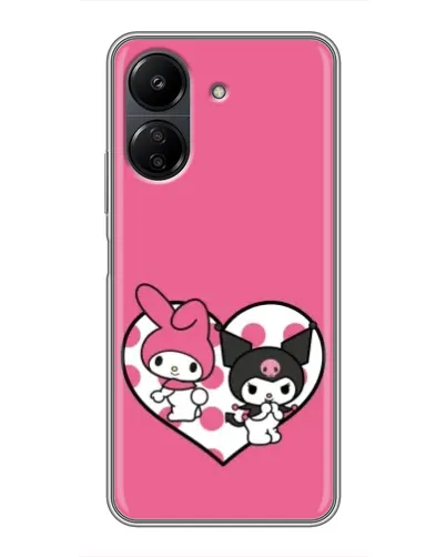 Чохол для Xiaomi POCO C65 з картинкою «Kuromi та My Melody» Чохол для Xiaomi POCO C65 з картинкою «Kuromi та My Melody»