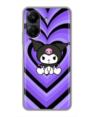 Чохол для Xiaomi POCO C65 з картинкою «Kuromi та фіолетові серця» Чохол для Xiaomi POCO C65 з картинкою «Kuromi та фіолетові серця»