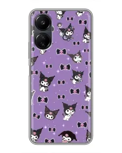 Чохол для Xiaomi POCO C65 з картинкою «Kuromi — патерн» Чохол для Xiaomi POCO C65 з картинкою «Kuromi — патерн»