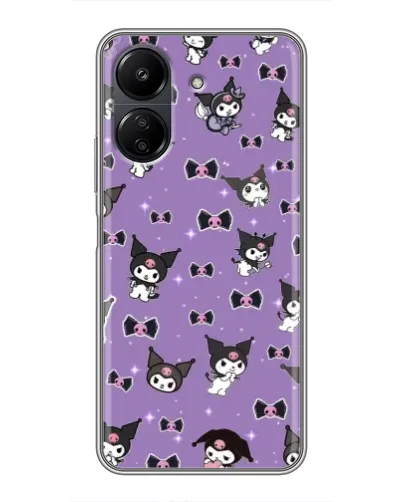 Чохол для Xiaomi POCO C65 з картинкою «Kuromi — патерн» Чохол для Xiaomi POCO C65 з картинкою «Kuromi — патерн»
