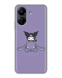 Чохол для Xiaomi POCO C65 з картинкою «Kuromi на ліловому фоні» Чохол для Xiaomi POCO C65 з картинкою «Kuromi на ліловому фоні»