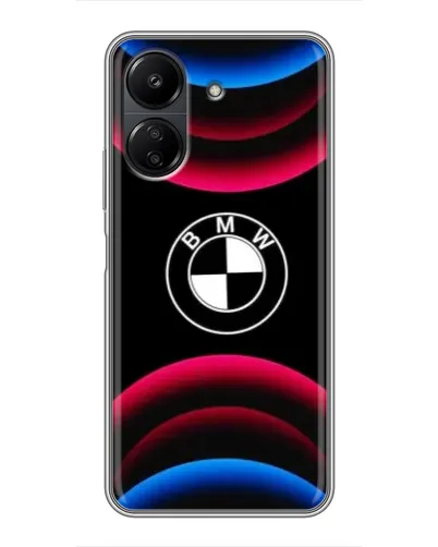 Чохол для Xiaomi POCO C65 з картинкою «Логотип BMW та неонові дуги» Чохол для Xiaomi POCO C65 з картинкою «Логотип BMW та неонові дуги»