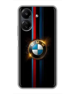 Чохол для Xiaomi POCO C65 з картинкою «BMW M-Power неон»