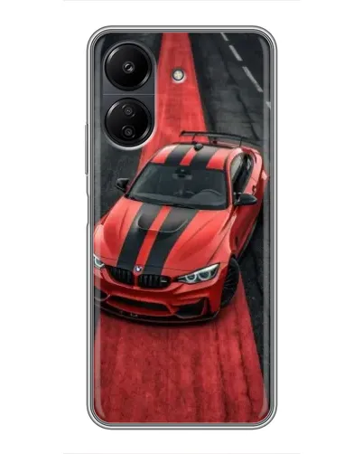 Чохол для Xiaomi POCO C65 з картинкою «BMW на червоній доріжці» Чохол для Xiaomi POCO C65 з картинкою «BMW на червоній доріжці»
