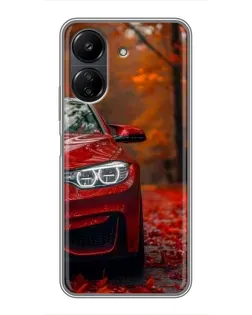 Чохол для Xiaomi POCO C65 з картинкою «Осіння BMW M4»