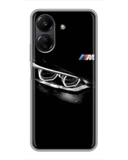 Чехол для Xiaomi POCO C65 с картинкой «BMW — взгляд тигра»