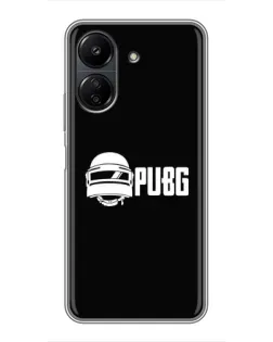 Чохол для Xiaomi POCO C65 з картинкою «PUBG — класичний лого»