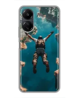 Чохол для Xiaomi POCO C65 з картинкою «PUBG — вільне падіння»