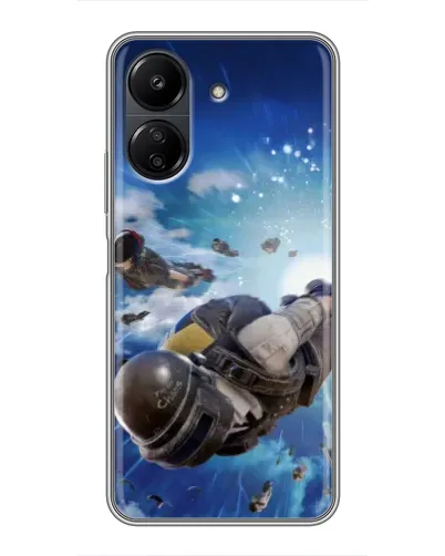 Чохол для Xiaomi POCO C65 з картинкою «Десант PUBG — стрибок» Чохол для Xiaomi POCO C65 з картинкою «Десант PUBG — стрибок»