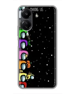 Чохол для Xiaomi POCO C65 з картинкою «Команда Among Us»