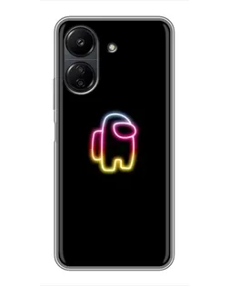 Чохол для Xiaomi POCO C65 з картинкою «Among Us градієнт»
