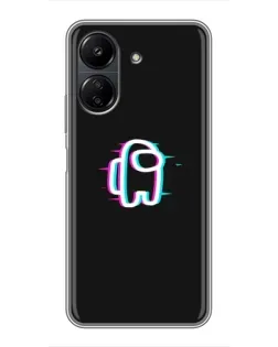 Чохол для Xiaomi POCO C65 з картинкою «Among Us неон»