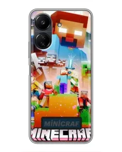 Чохол для Xiaomi POCO C65 з картинкою «Minecraft герої гри» Чохол для Xiaomi POCO C65 з картинкою «Minecraft герої гри»