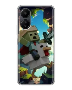 Чохол для Xiaomi POCO C65 з картинкою «Стів та гусь» Чохол для Xiaomi POCO C65 з картинкою «Стів та гусь»