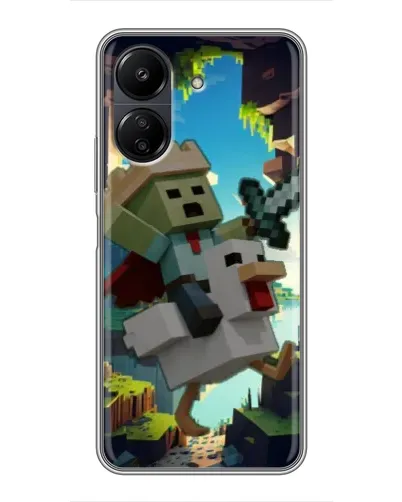 Чохол для Xiaomi POCO C65 з картинкою «Стів та гусь»