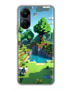 Чохол для Xiaomi POCO C65 з картинкою «Minecraft літній день»