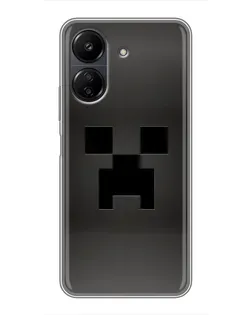 Чохол для Xiaomi POCO C65 з картинкою «Чорний кріпер градієнт»