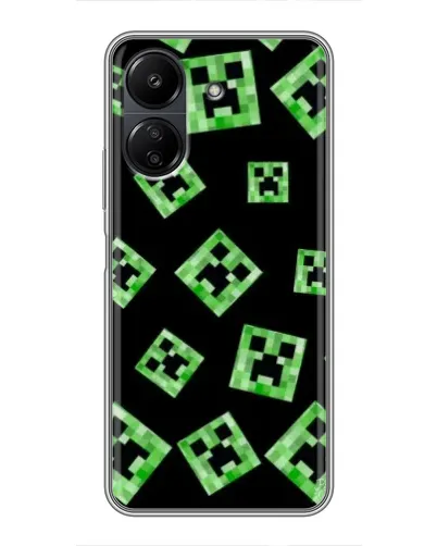 Чохол для Xiaomi POCO C65 з картинкою «Паттерн з кріперами»