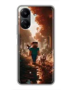 Чохол для Xiaomi POCO C65 з картинкою «Стів у лісі»