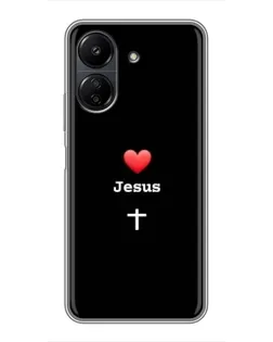 Чохол для Xiaomi POCO C65 з картинкою «Серце - Jesus» Чохол для Xiaomi POCO C65 з картинкою «Серце - Jesus»