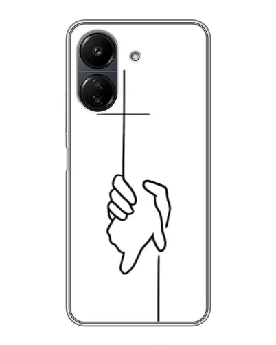 Чохол для Xiaomi POCO C65 з картинкою «Рука тримає»
