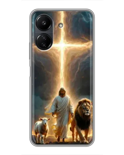 Чохол для Xiaomi POCO C65 з картинкою «Лев Юди та Світло»