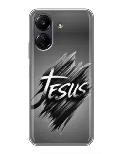 Чохол для Xiaomi POCO C65 з картинкою «Напис Jesus Graffiti»