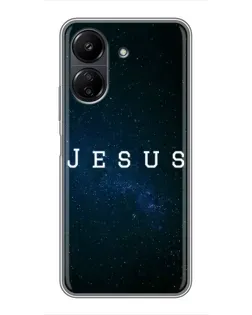 Чохол для Xiaomi POCO C65 з картинкою «Зоряне небо Jesus»