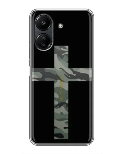 Чохол для Xiaomi POCO C65 з картинкою «Мілітарі Хрест»