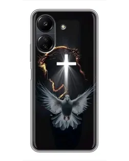 Чохол для Xiaomi POCO C65 з картинкою «Голуб та Світло»