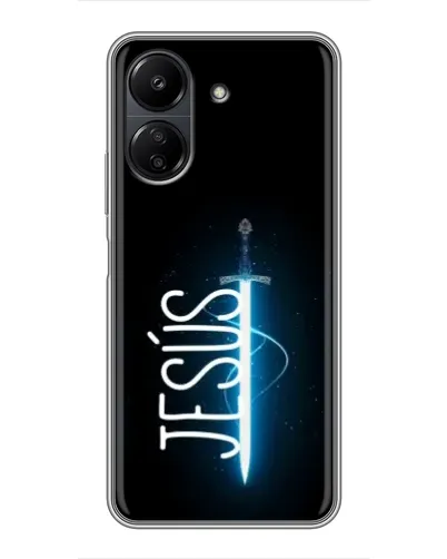 Чохол для Xiaomi POCO C65 з картинкою «Меч Духа Jesus»