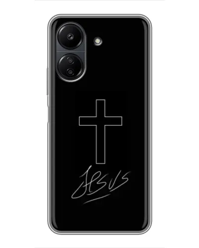 Чохол для Xiaomi POCO C65 з картинкою «Графічний хрест Jesus» Чохол для Xiaomi POCO C65 з картинкою «Графічний хрест Jesus»