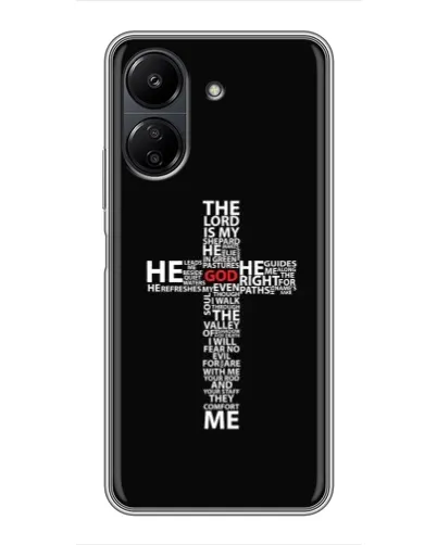 Чохол для Xiaomi POCO C65 з картинкою «Текстовий хрест» Чохол для Xiaomi POCO C65 з картинкою «Текстовий хрест»