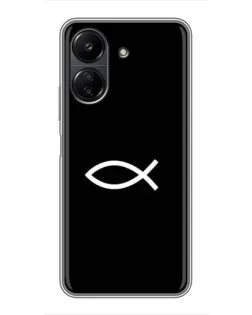 Чохол для Xiaomi POCO C65 з картинкою «Символ риби Jesus»