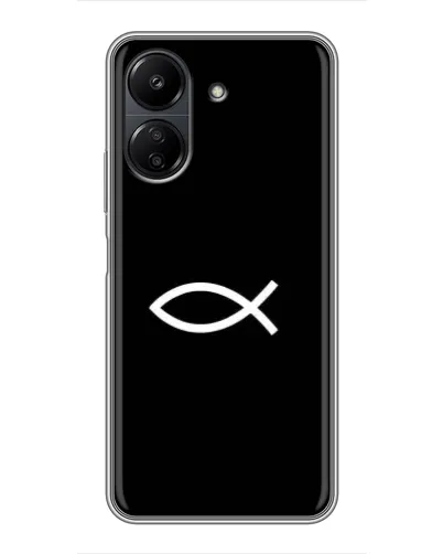 Чохол для Xiaomi POCO C65 з картинкою «Символ риби Jesus» Чохол для Xiaomi POCO C65 з картинкою «Символ риби Jesus»