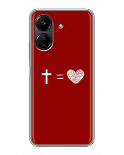 Чохол для Xiaomi POCO C65 з картинкою «Рівняння любові»