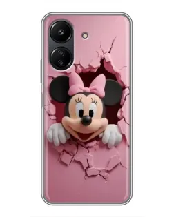 Чохол для Xiaomi POCO C65 з картинкою «Мінні крізь стіну»