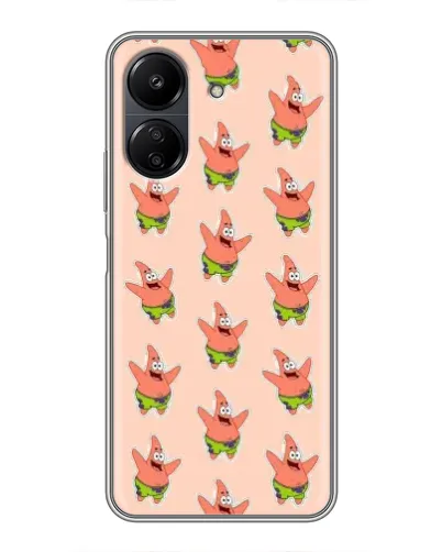 Чохол для Xiaomi POCO C65 з картинкою «Патрік Стар паттерн» Чохол для Xiaomi POCO C65 з картинкою «Патрік Стар паттерн»