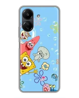 Чохол для Xiaomi POCO C65 з картинкою «Веселі бульбашки»