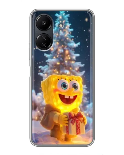 Чохол для Xiaomi POCO C65 з картинкою «Різдвяний Спанч Боб» Чохол для Xiaomi POCO C65 з картинкою «Різдвяний Спанч Боб»
