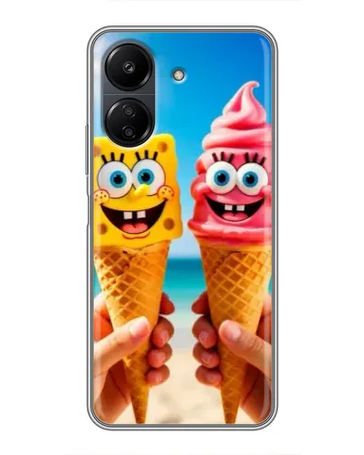 Чохол для Xiaomi POCO C65 з картинкою «Спанч Боб морозиво» Чохол для Xiaomi POCO C65 з картинкою «Спанч Боб морозиво»