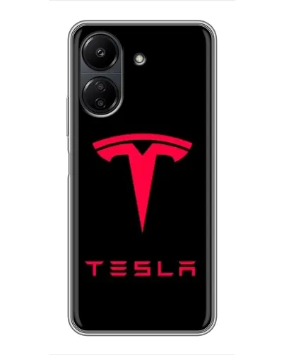 Чохол для Xiaomi POCO C65 з картинкою «Tesla Red Logo» Чохол для Xiaomi POCO C65 з картинкою «Tesla Red Logo»
