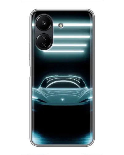 Чохол для Xiaomi POCO C65 з картинкою «Tesla в неоні» Чохол для Xiaomi POCO C65 з картинкою «Tesla в неоні»