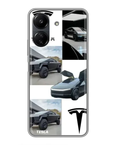 Чохол для Xiaomi POCO C65 з картинкою «Колаж Cybertruck Tesla» Чохол для Xiaomi POCO C65 з картинкою «Колаж Cybertruck Tesla»