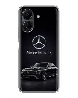 Чохол для Xiaomi POCO C65 з картинкою «Mercedes — решітка радіатора»