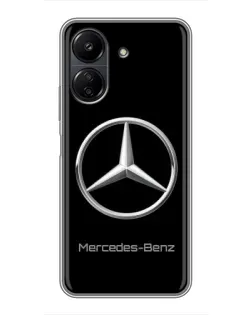 Чохол для Xiaomi POCO C65 з картинкою «Mercedes Silver Logo»