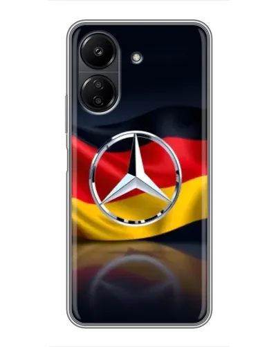 Чохол для Xiaomi POCO C65 з картинкою «Mercedes — прапор Німеччини» Чохол для Xiaomi POCO C65 з картинкою «Mercedes — прапор Німеччини»
