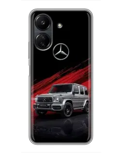 Чохол для Xiaomi POCO C65 з картинкою «Mercedes G-Class червоний»