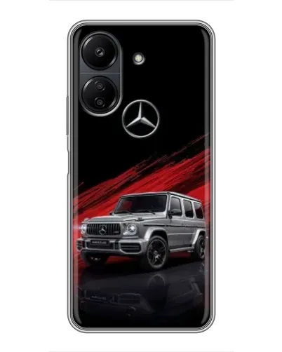 Чохол для Xiaomi POCO C65 з картинкою «Mercedes G-Class червоний» Чохол для Xiaomi POCO C65 з картинкою «Mercedes G-Class червоний»